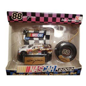 Nascar 2002 Dated Collectible Ornament Set- #88 Dale Jarrett